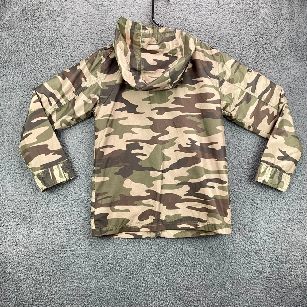 Lucky Brand Camouflage Hooded Jacket Kids Size S‎ Military Style Coat